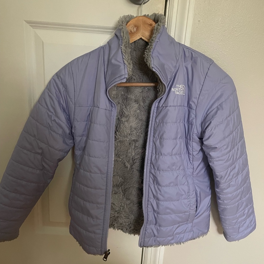Girls North Face reversible jacket